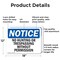 Signmission No Hunting Or Trespassing Without Permission OSHA Notice Sign, Aluminum, 18in W x 12in L, 2PK OS-2PACK-NS-A-1218-L-14661 - alternate 7